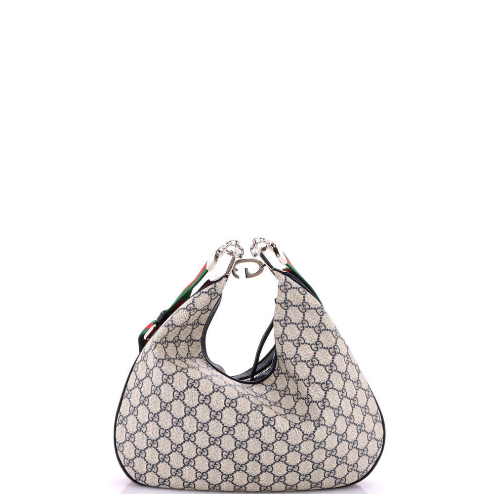 Gucci Medium Attache Shoulder Bag GG Coated Canvas - Picture 3 of 5